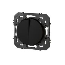 Double interrupteur dooxie noir - LEGRAND